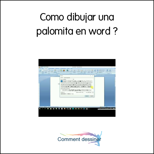 Como dibujar una palomita en word